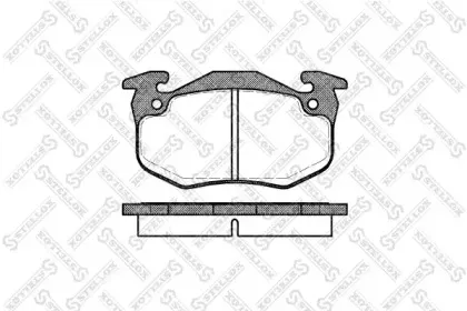 155 080B-SX STELLOX Комплект тормозных колодок, дисковый тормоз